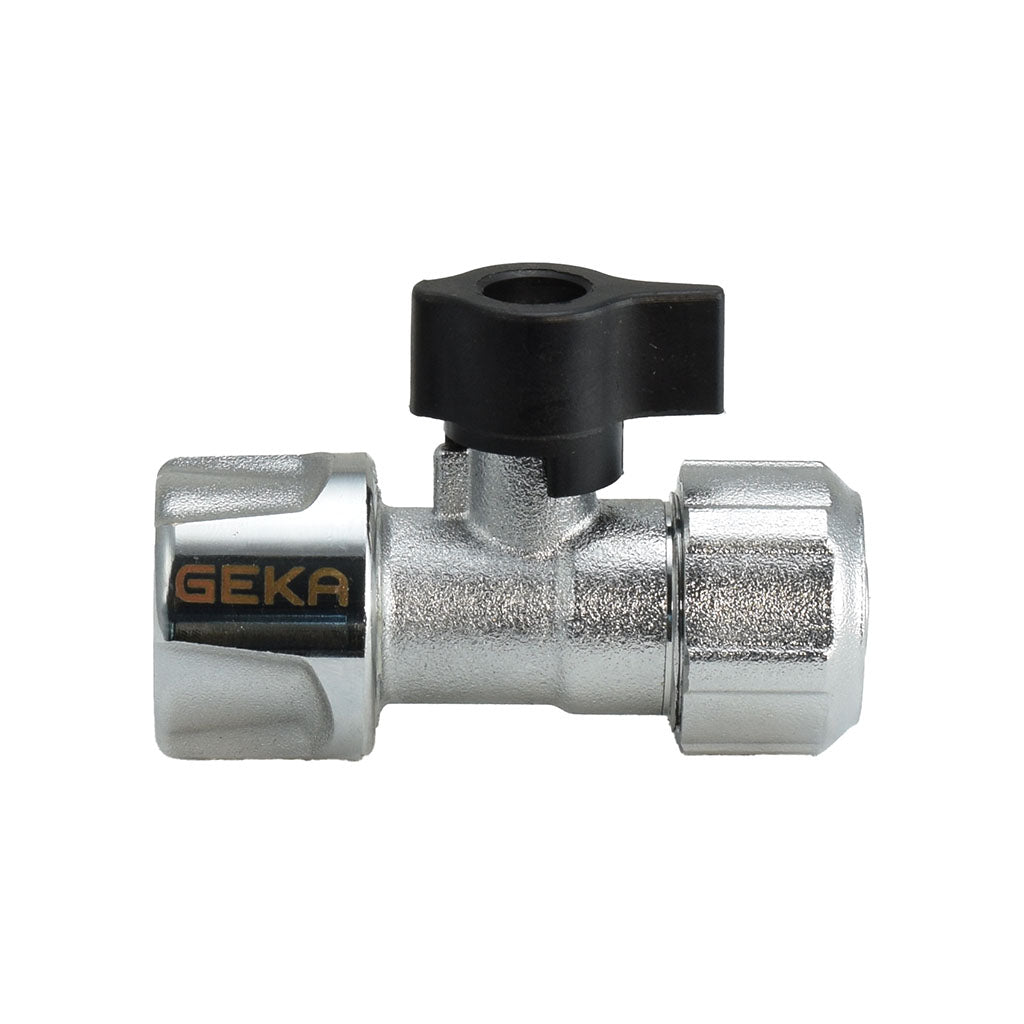 GEKA Plus Valve 4 Voies Laiton Chromé - Distributeur Robinet Jardin 4 Sorties, Débit Réglable Continu