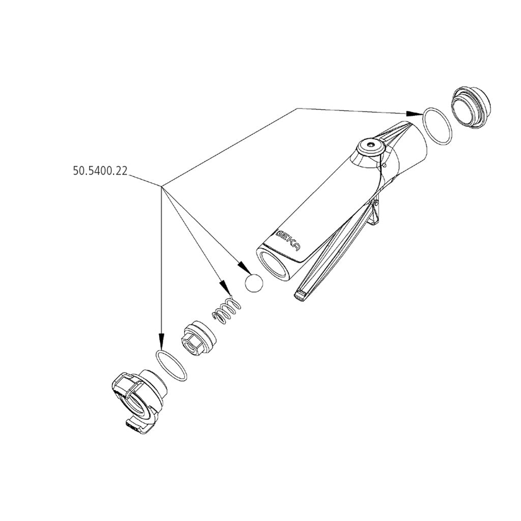 GEKA Plus Pro Lever Valve Repair Kit 50.5400.22