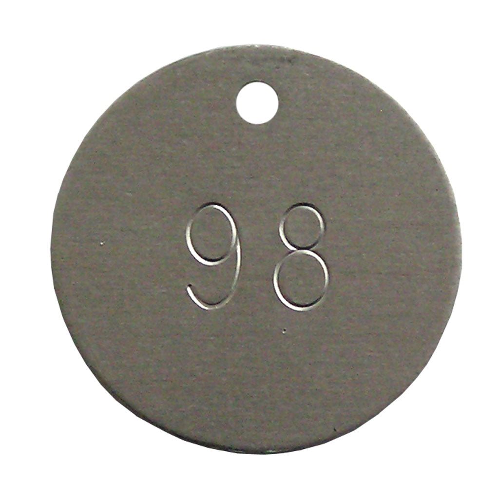 Aluminium Numbered Tree Tags Round Forestry Tools