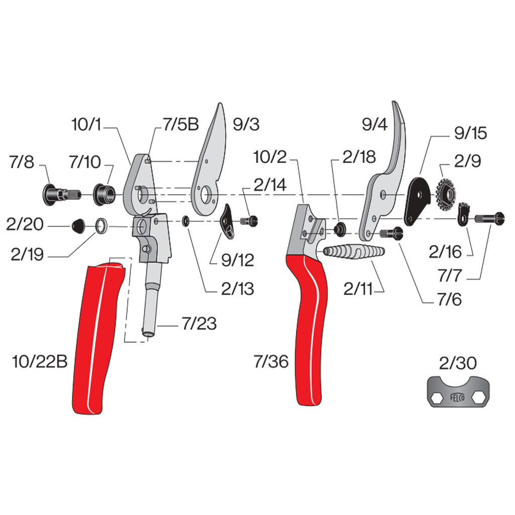 Felco 10 Revolving Handle Pruner (LH)