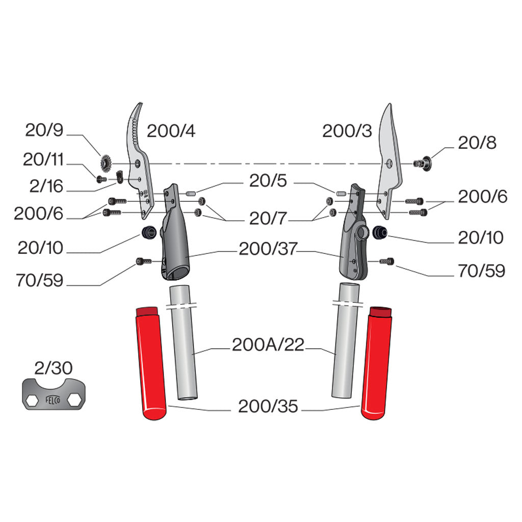 Felco 200A 40 40cm Lopper Forestry Tools