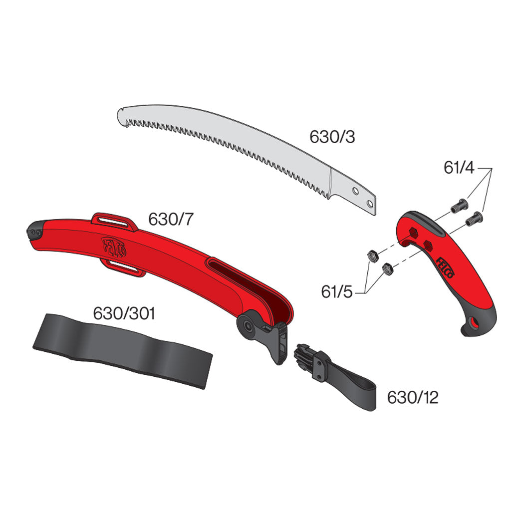 Felco 630 330mm Curved Pruning Saw