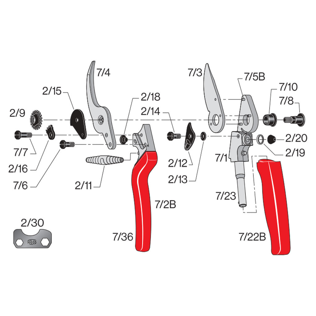 Felco 7 Revolving Handle Pruner (RH)